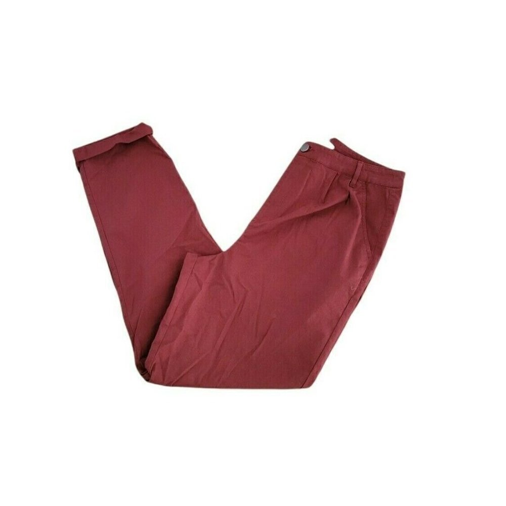 New ASOS Design Women's Maroon Chinos Size 10 Tall